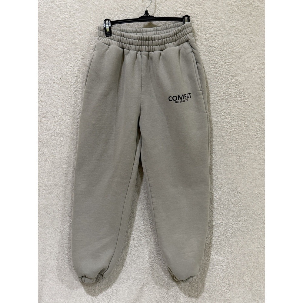 Comfrt Coordinate Sweatpants Size Medium  Beige/Sand Thick Heavy Jogger